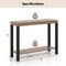 2 Tier Wood Bar Table, Cashew Wood Frame, Shelf and 220 lbs Capacity